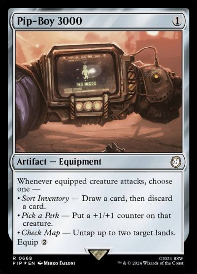 Pip-Boy 3000 PIP-668 Fallout Magic card