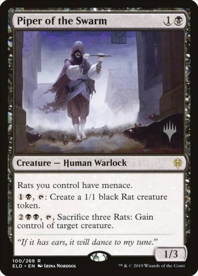 Piper of the Swarm PELD-100P Throne of Eldraine Promos Magic card