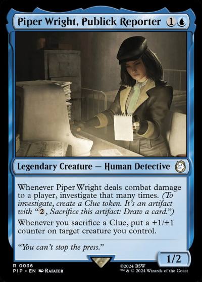 Piper Wright, Publick Reporter PIP-36 Fallout Magic card