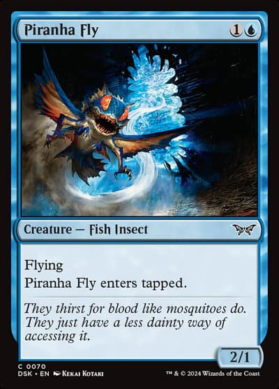 Piranha Fly 70 Duskmourn: House of Horror Magic card