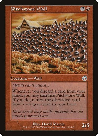 Pitchstone Wall TOR-110 Torment Magic card