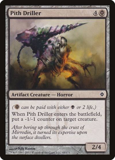 Pith Driller 69 New Phyrexia Magic card