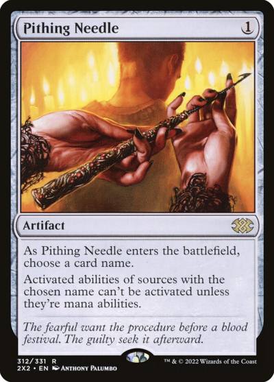 Pithing Needle 2X2-312 Double Masters 2022 Magic card