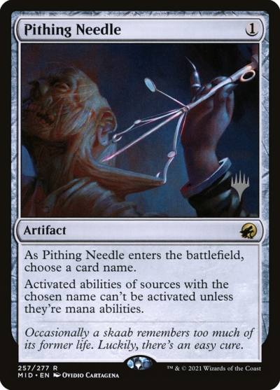 Pithing Needle PMID-257P Innistrad: Midnight Hunt Promos Magic card