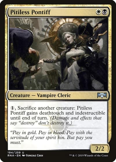 Pitiless Pontiff 194 Ravnica Allegiance Magic card