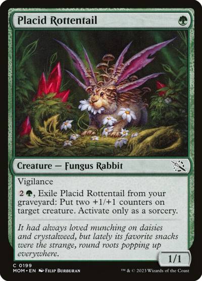 Placid Rottentail 199 March of the Machine Magic card