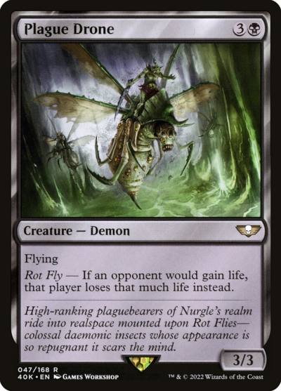 Plague Drone 40K-47 Warhammer 40,000 Commander Magic card
