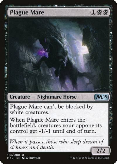 Plague Mare M19-114 Core Set 2019 Magic card