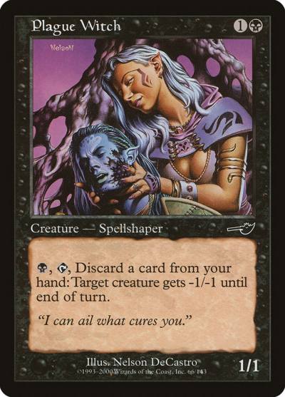 Plague Witch NEM-66 Nemesis Magic card