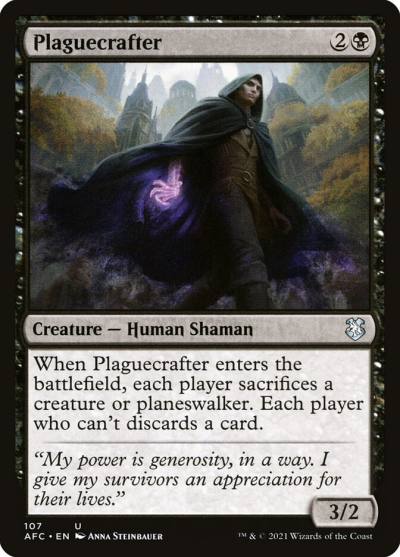 Plaguecrafter AFC-107 Forgotten Realms Commander Magic card