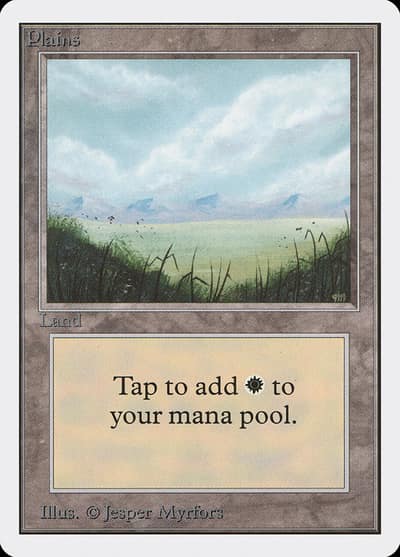 Plains 2ED-288 Unlimited Edition Magic card