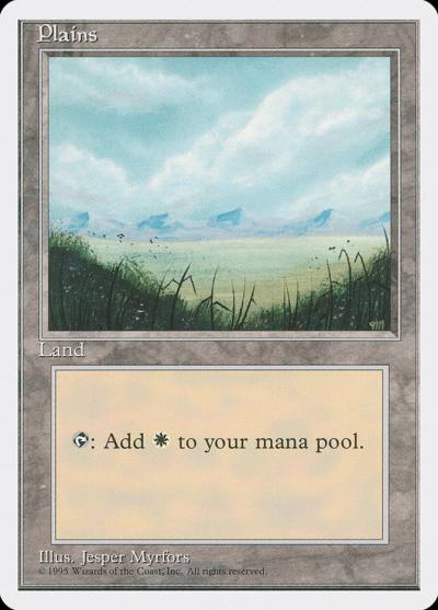 Plains 4ED-364 Fourth Edition Magic card