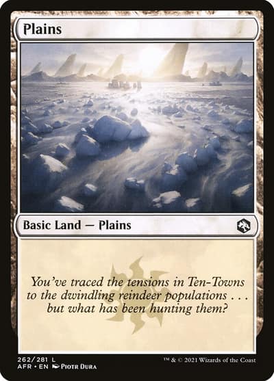 Plains AFR-262 Adventures in the Forgotten Realms Magic card