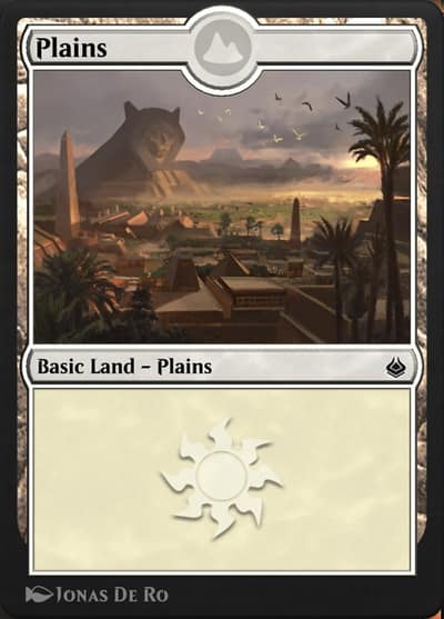 Plains AKR-319 Amonkhet Remastered Magic card