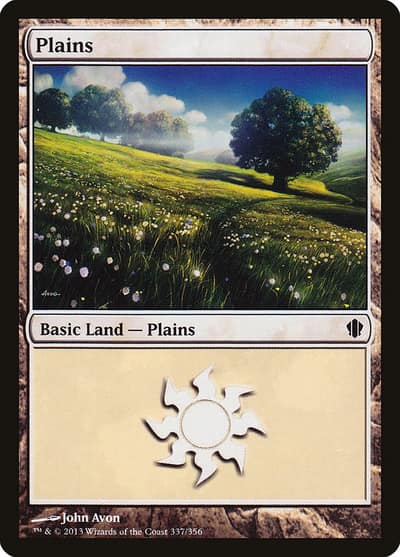 Plains C13-337 Commander 2013 Magic card