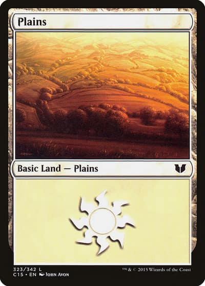Plains C15-323 Commander 2015 Magic card