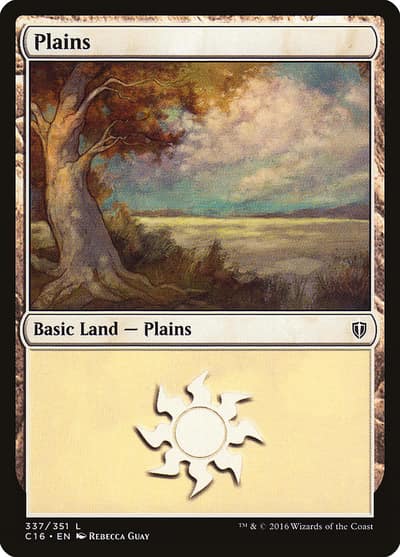 Plains C16-337 Commander 2016 Magic card