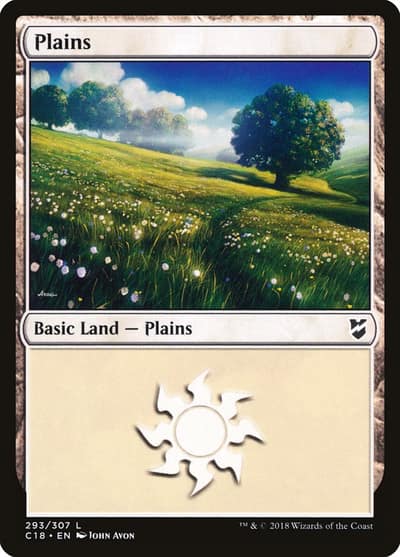 Plains C18-293 Commander 2018 Magic card