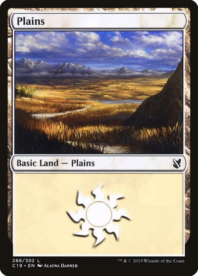 Plains C19-288 Commander 2019 Magic card