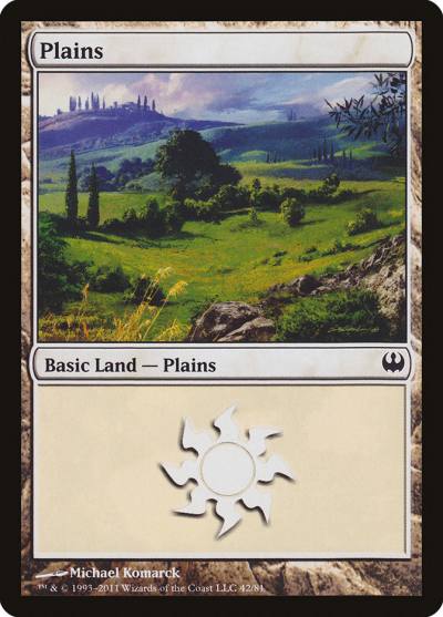 Plains DDG-42 Duel Decks: Knights vs. Dragons Magic card