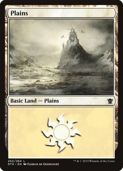 Plains DTK-252 Dragons of Tarkir Magic card