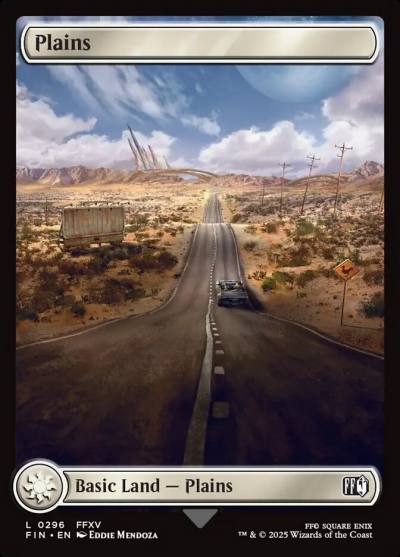 Plains FIN-296 Final Fantasy Magic card