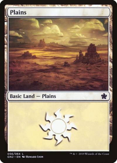Plains GN2-56 Game Night 2019 Magic card