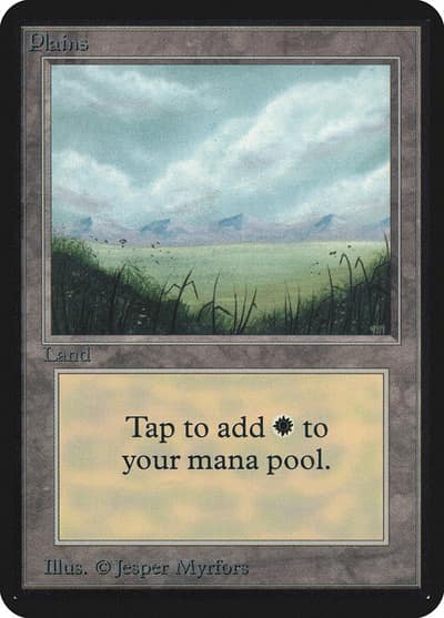 Plains LEA-286 Limited Edition Alpha Magic card