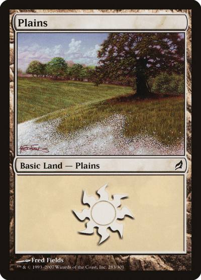 Plains LRW-283 Lorwyn Magic card