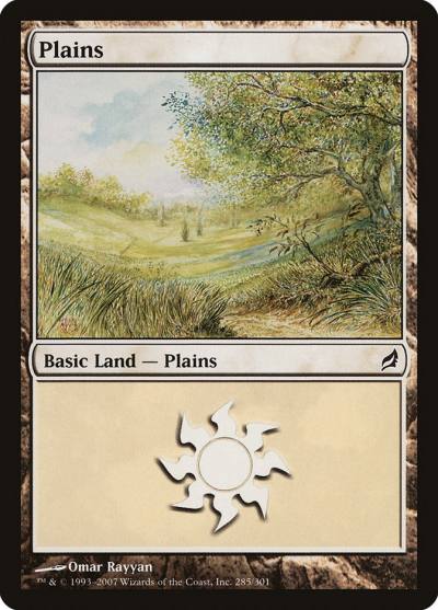 Plains LRW-285 Lorwyn Magic card