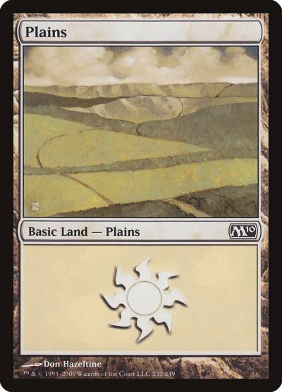 Plains M10-232 Magic 2010 Magic card