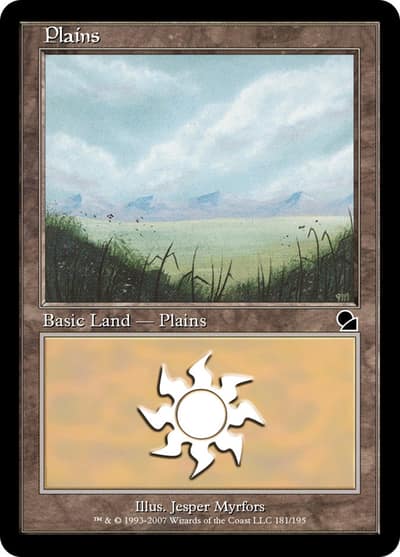 Plains ME1-181 Masters Edition Magic card