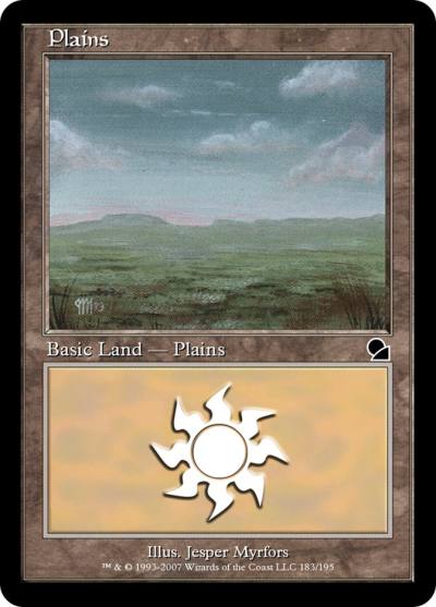 Plains ME1-183 Masters Edition Magic card