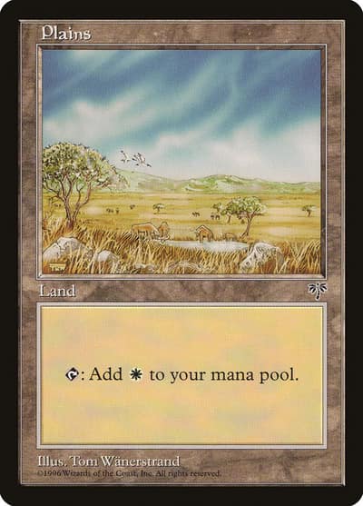 Plains MIR-331 Mirage Magic card
