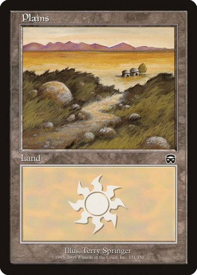 Plains MMQ-331 Mercadian Masques Magic card