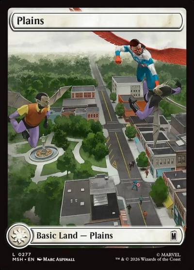 Plains MSH-277 Marvel Super Heroes Magic card