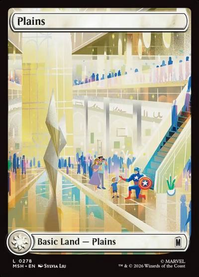 Plains MSH-278 Marvel Super Heroes Magic card