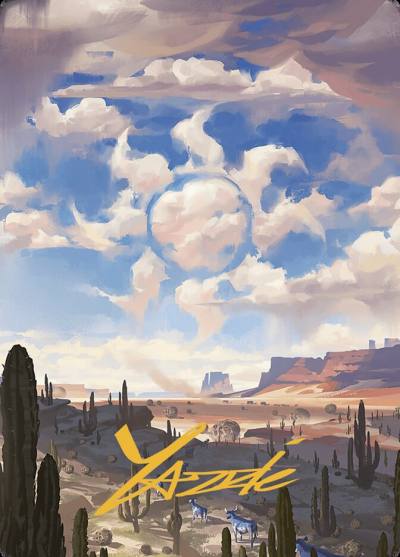 Plains // Plains AOTJ-36 Outlaws of Thunder Junction Art Series Magic card