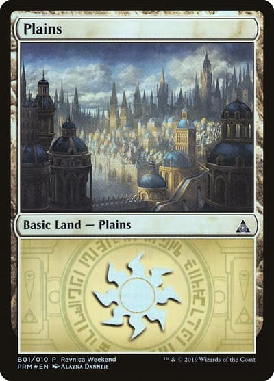 Plains PRW2-B01 RNA Ravnica Weekend Magic card
