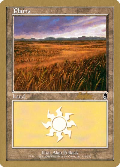 Plains WC02-BK331A World Championship Decks 2002 Magic card