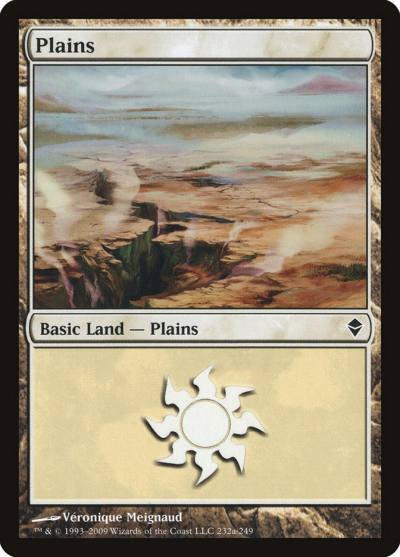 Plains ZEN-232A Zendikar Magic card