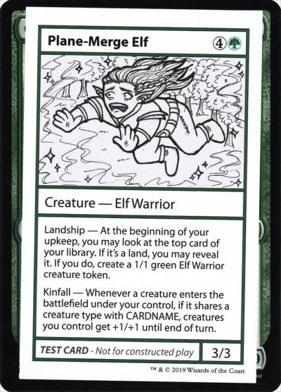 Plane-Merge Elf CMB2-83 Mystery Booster Playtest Cards 2021 Magic card