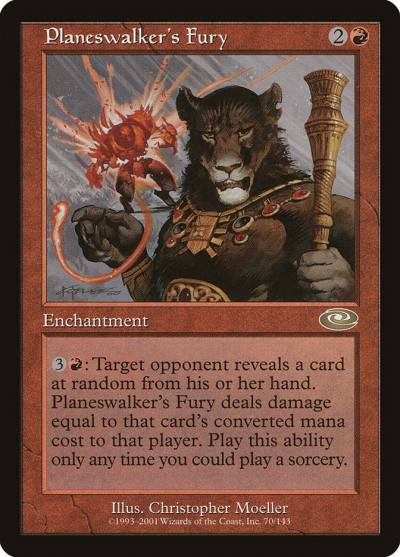 Planeswalker's Fury PLS-70 Planeshift Magic card