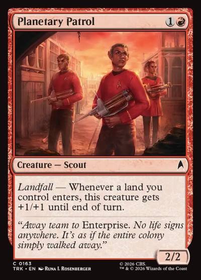Planetary Patrol TRK-163 Star Trek Magic card