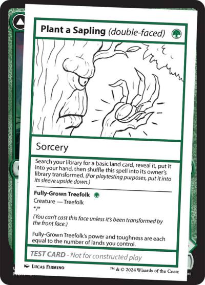Plant a Sapling // Fully-Grown Treefolk MB2-582 Mystery Booster 2 Magic card