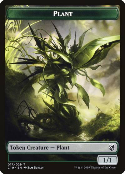 Plant TC19-17 Commander 2019 Tokens Magic card
