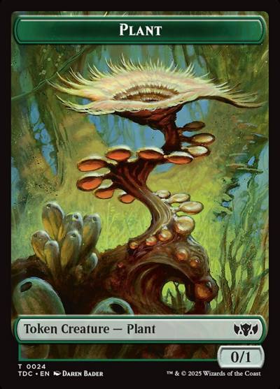 Plant TTDC-24 Tarkir: Dragonstorm Commander Tokens Magic card
