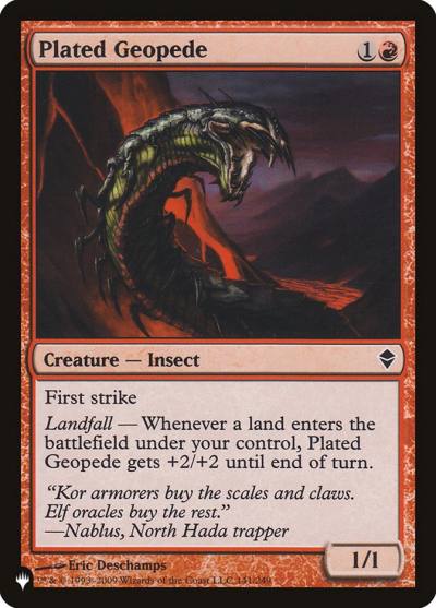 Plated Geopede PLST-ZEN-141 The List Magic card