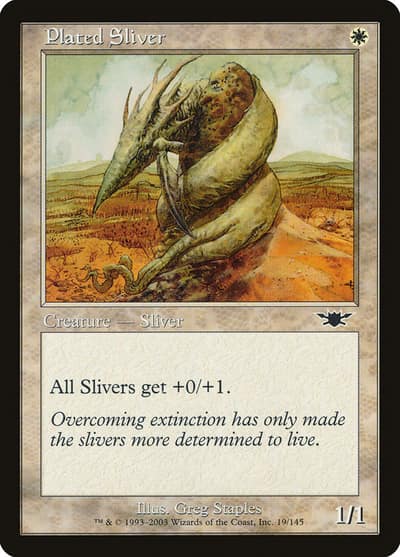 Plated Sliver 19 Legions Magic card
