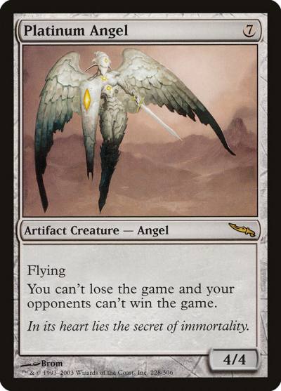Platinum Angel MRD-228 Mirrodin Magic card